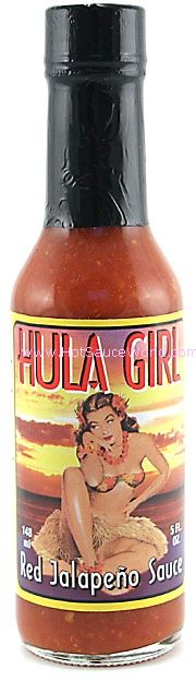 Hula Mädchen Rot Jalapeno Chilisauce, 5oz