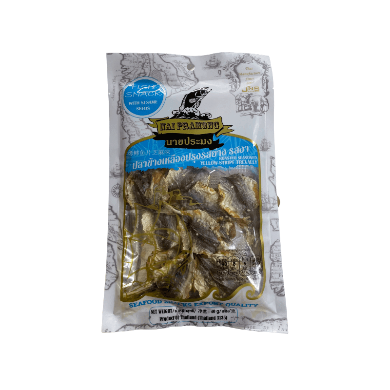 Nai Pramong Fisch Snack mit Sesamsamen