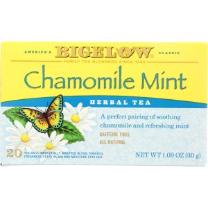 Bigelow Chamomile Mint Tee, 20 Beutel, 1,46 Unzen Packung mit 6
