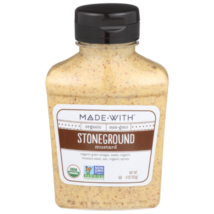 Hergestellt mit – Bio Stoneground Senf, 9 oz – Packung mit 6