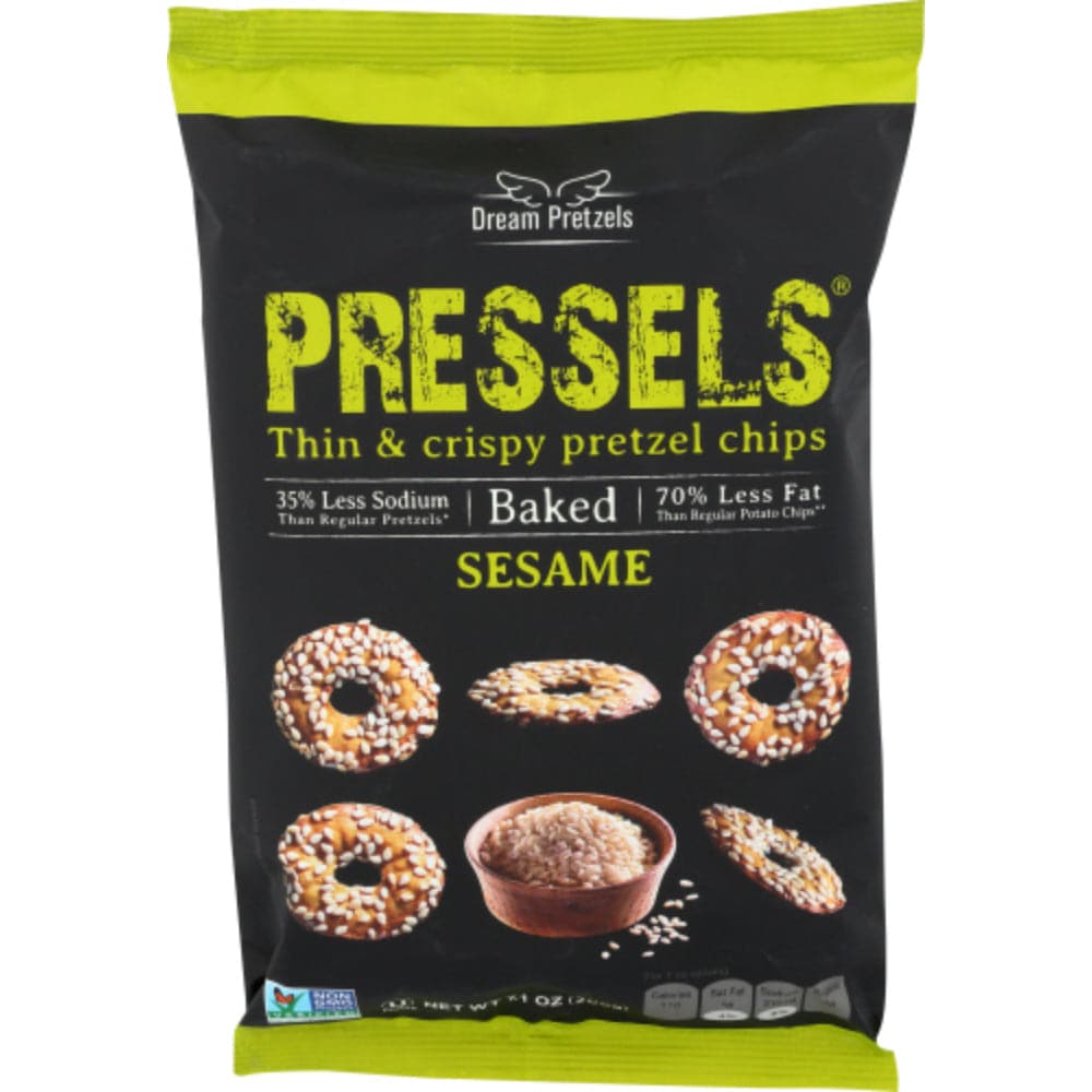 Dream Brezels – Pressels Sesam gebackene dünne & knusprige Chips, 7,1 Oz