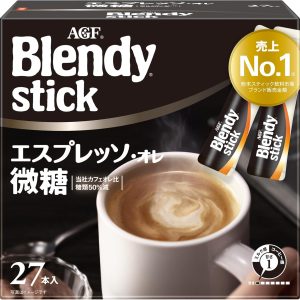 AGF Blendy Stick Cafe au Lait Espresso 27 Sticks Hergestellt in JAPAN – Tokyo Sakura Mall