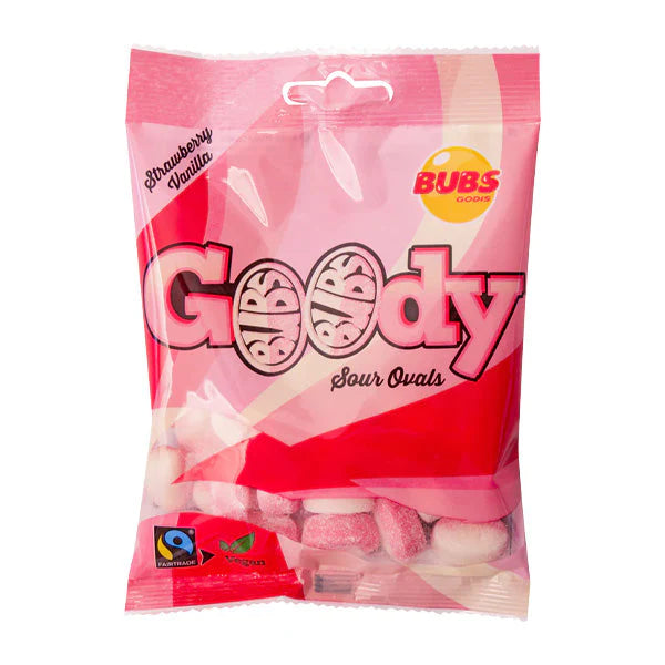 BUBS Goody sauer Erdbeere Vanille Ovale – 90g