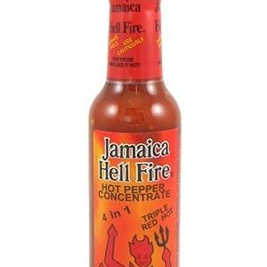 Jamaica Hell Fire 4 / 1 scharfe Sauce, 5,15 Unzen.
