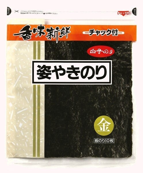 Shirakonori, Sugata Yakinori, Gold, 10 Blatt in 1 Beutel, Seetang