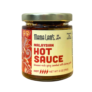 Mama Lam’s Malaysian scharfe Sauce mit Garnelen Paste Glas – 6 Gläser x 6 Unzen Fall