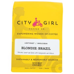 City Mädchen-Kaffee – Blondie Brasilien ganze Bohnenkaffee, 12 Unzen (Packung mit 6)