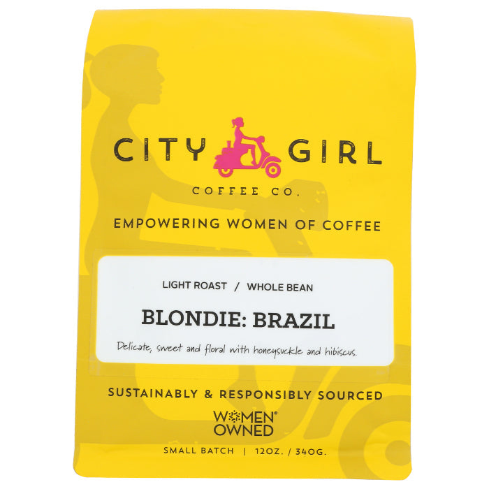 Stadt Mädchen Kaffee – Blondie Brazil ganze Bohnen Kaffee, 12 Oz (Packung mit 6)