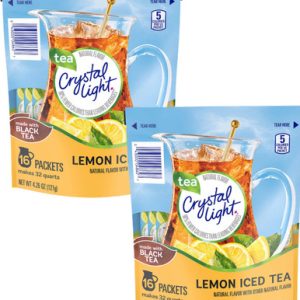 Crystal Light Getränkemix Zitroneneistee, 16 Zähler (Packung mit 2)