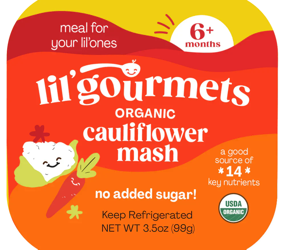 Lil Gourmets – Kleinkindnahrung Kokos Blumenkohl, 3,5 Oz – Packung mit 8 Stück