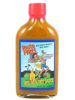 Rasta Feuer! heiß, heiß, heiß, Chilisauce, 6.8oz