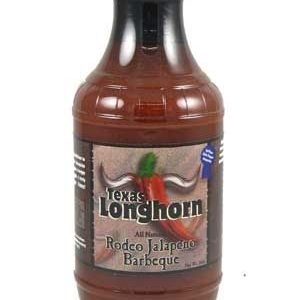Texas Longhorn Rodeo Jalapeno Barbeque Soße. – 15oz