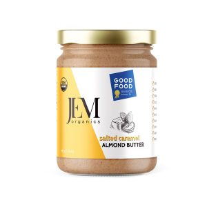 JEM Organics gesalzene Karamell-Mandelbutter – große 6er Packung