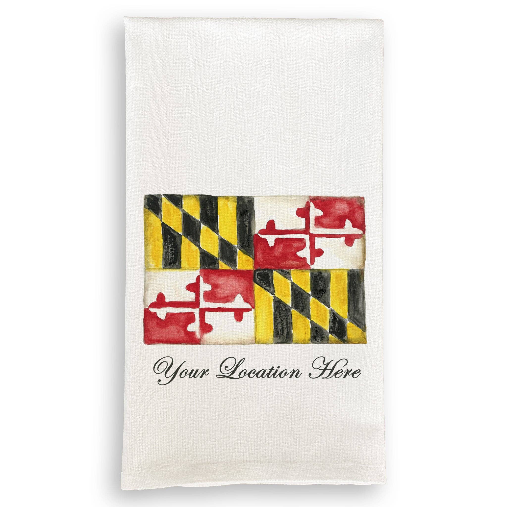 Französische Graffiti – Maryland Flag Baltimore, MD Geschirrtuch