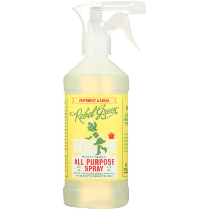 Rebel Grün All Purpose Reiniger Spray Pfefferminze 16 Oz – Packung mit 4