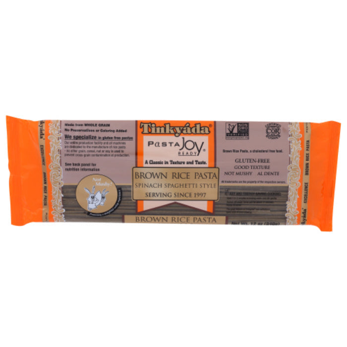 Tinkyada Pasta Brwn Reis Spnch Spg 12 Oz – Packung mit 12
