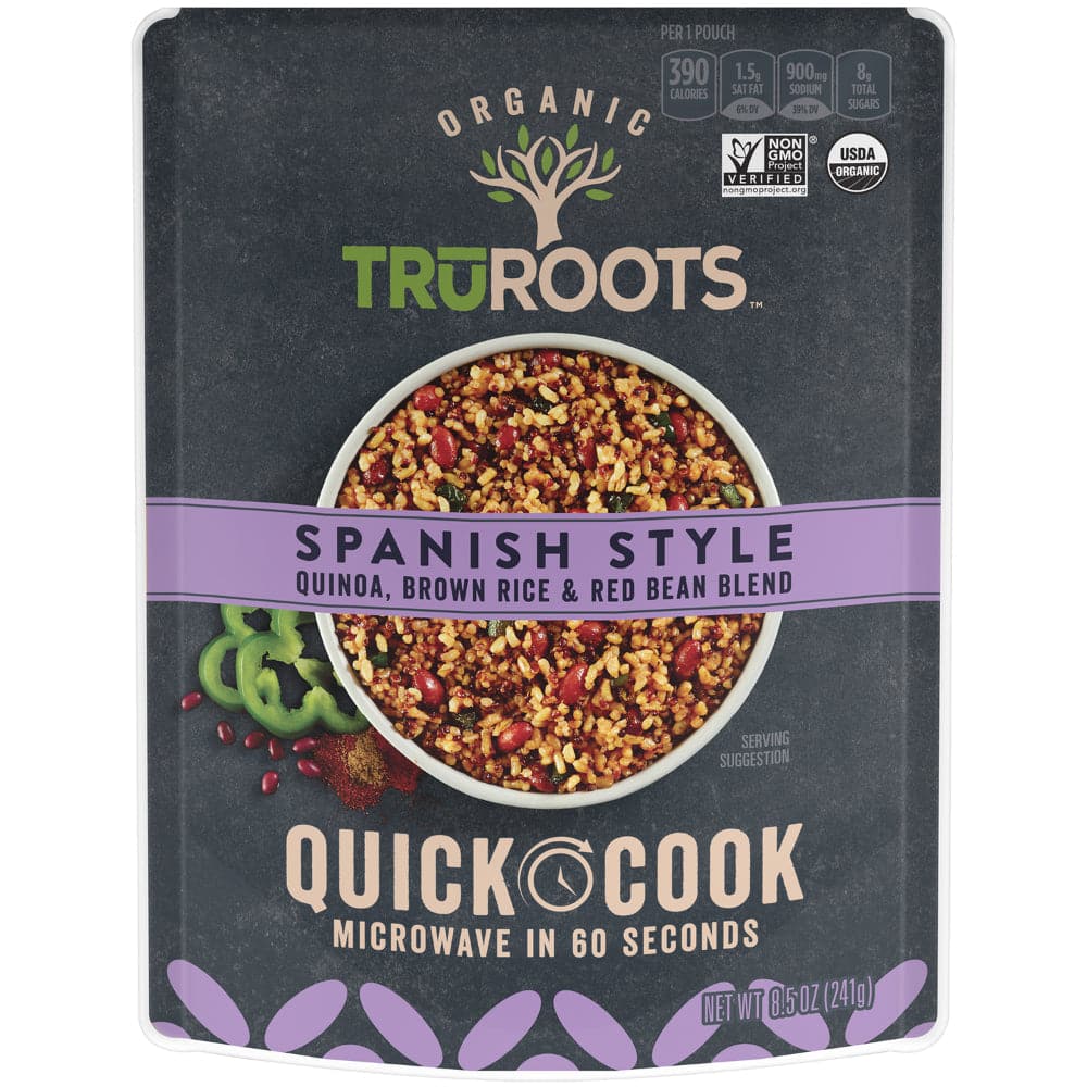 Truroots – Quinoa im spanischen Stil, brauner Reis und rote Bohnenmischung 8,5 OZ