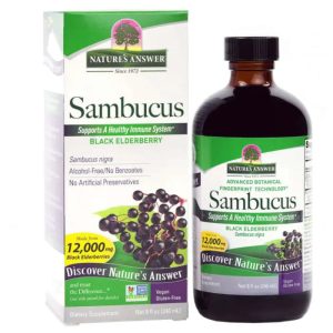 Nature's Answer Sambucus Schwarz Elderberry Vitamin – 8 Unzen