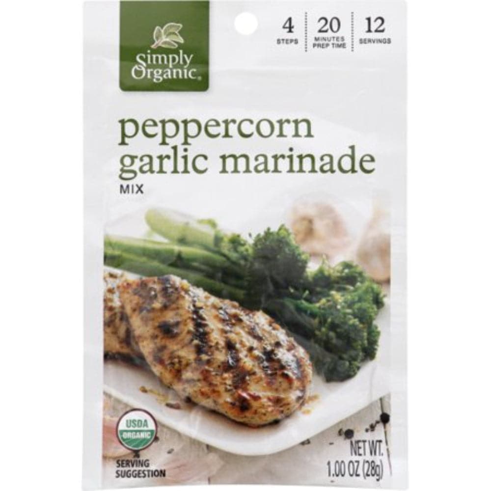 Simply Organic Pfefferkorn Knoblauch Marinade Mischung, 1 oz