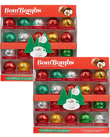 Bom Bombs Trinkschokolade Bombs, Sortiment Packung, 20 Stück (2 Stück)
