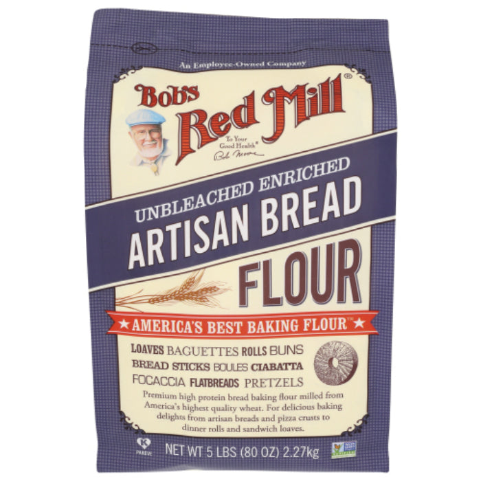 Bob's Red Mill Mehl, Brot, Handwerker, 5 Lb – 8er Packung
