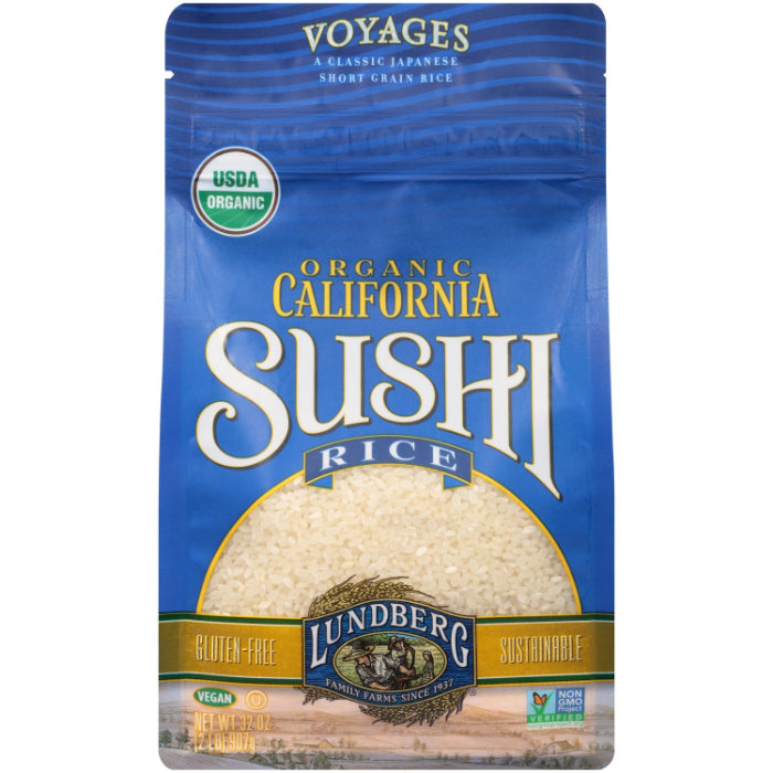 Lundberg – Kurzkorn Bio Glutenfrei Sushi Reis, 32 Oz – Packung mit