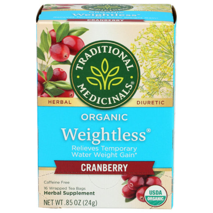 Traditional Medicinals Gewichtloser Cranberry-Tee, 16 Beutel – Packung mit 1