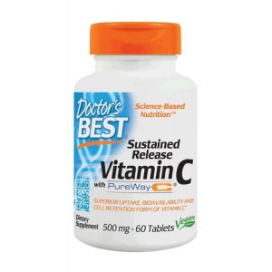 Doctor'S Best Nachhaltig freigesetztes Vitamin C mit Pureway-C 500 Mg, 60
