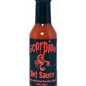 Scorpion scharfe Sauce mit echtem Skorpionfleisch