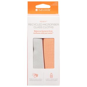 Full Circle home – recyceltes Mikrofaserglastuch, 2 Stück (Packung mit 6 Stück)