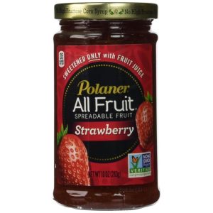 Polaner Fruit Spread Erdbeere, 10 Unzen Packung mit 12