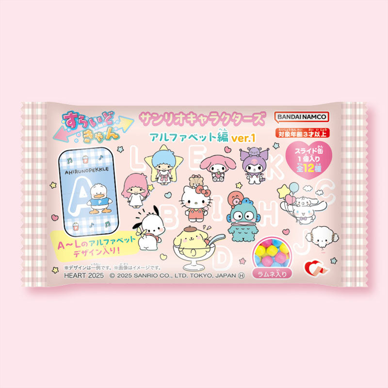 Sanrio Zeichen Alphabet Ramune Süßigkeiten mit Dose