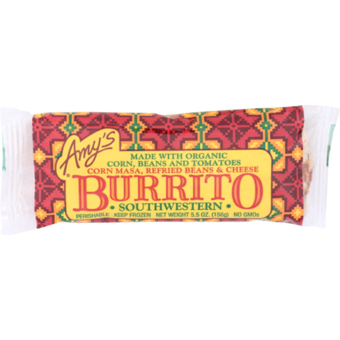 Amy's Burrito Southwestern, 5,5 Unzen – Packung mit 12 Stück