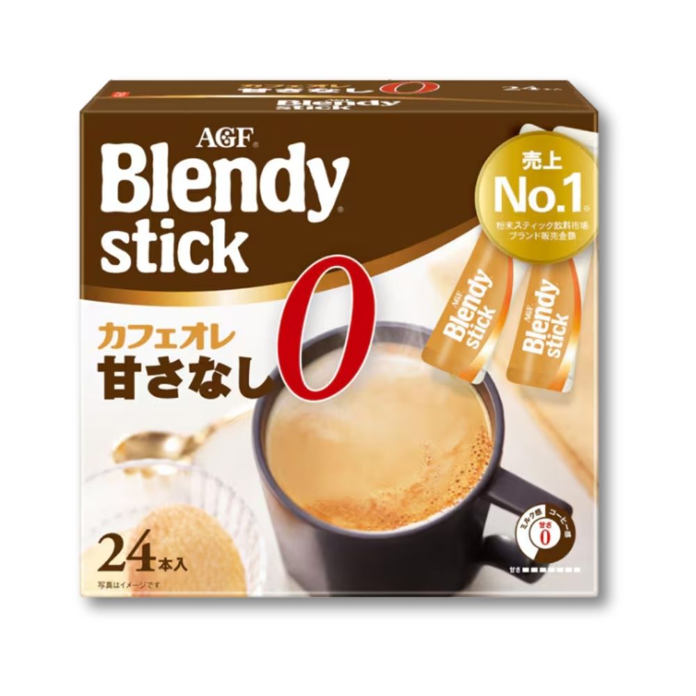 AGF Blendy Stick Cafe au Lait Ungesüßter (Sofortkaffee) 24 Stück