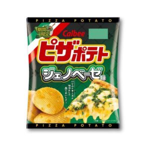 Calbee Pizza Kartoffelchips – Pesto genovese [begrenzte Ausgabe]
