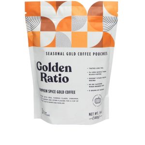 Pumpkin Gewürz Goldkaffee saisonal, säurearm – 6 Beutel x 7 Beutel