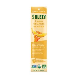 Solely – Fruit Jerky Banana Bio , 0,8 Unzen Packung mit 12