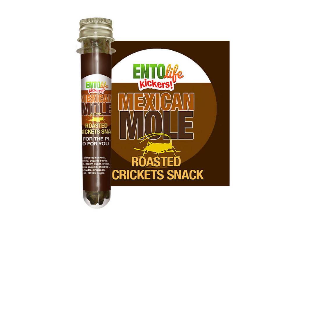 Mexikanische Mole geröstete Cricket-Snack-Röhren – 6 x 10g