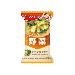 Amano Foods „Itsumo no Omisoshiru“, gefriergetrocknete Miso-Suppe, Gemüsemischung, 1 Portion