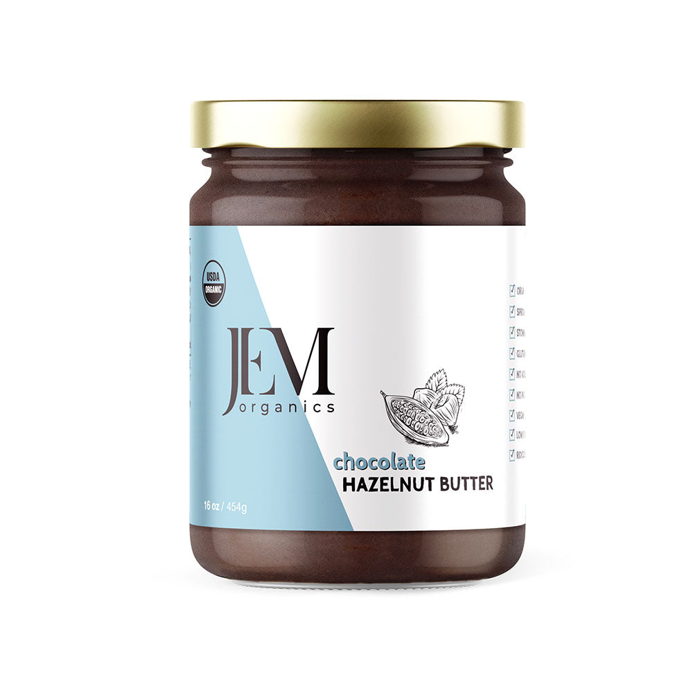 JEM Organics Schokolade Haselnussbutter – Große 6er Packung