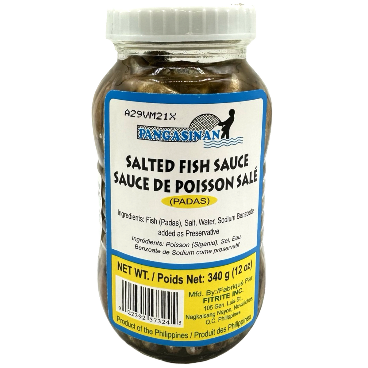 Pangasinan – Padas – Gesalzene Fischsauce – 12 OZ
