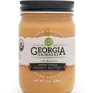 Georgia Grinders Bio knusprige Erdnussbutter-Glas – 12 Unzen