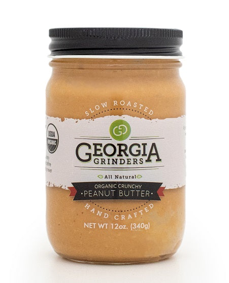 Georgia Grinders Bio knusprig Erdnussbutter Glas – 12 oz