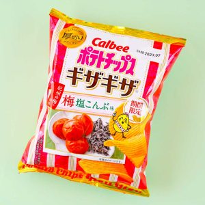 Calbee Kartoffelchips – salzige Pflaume & Kombu