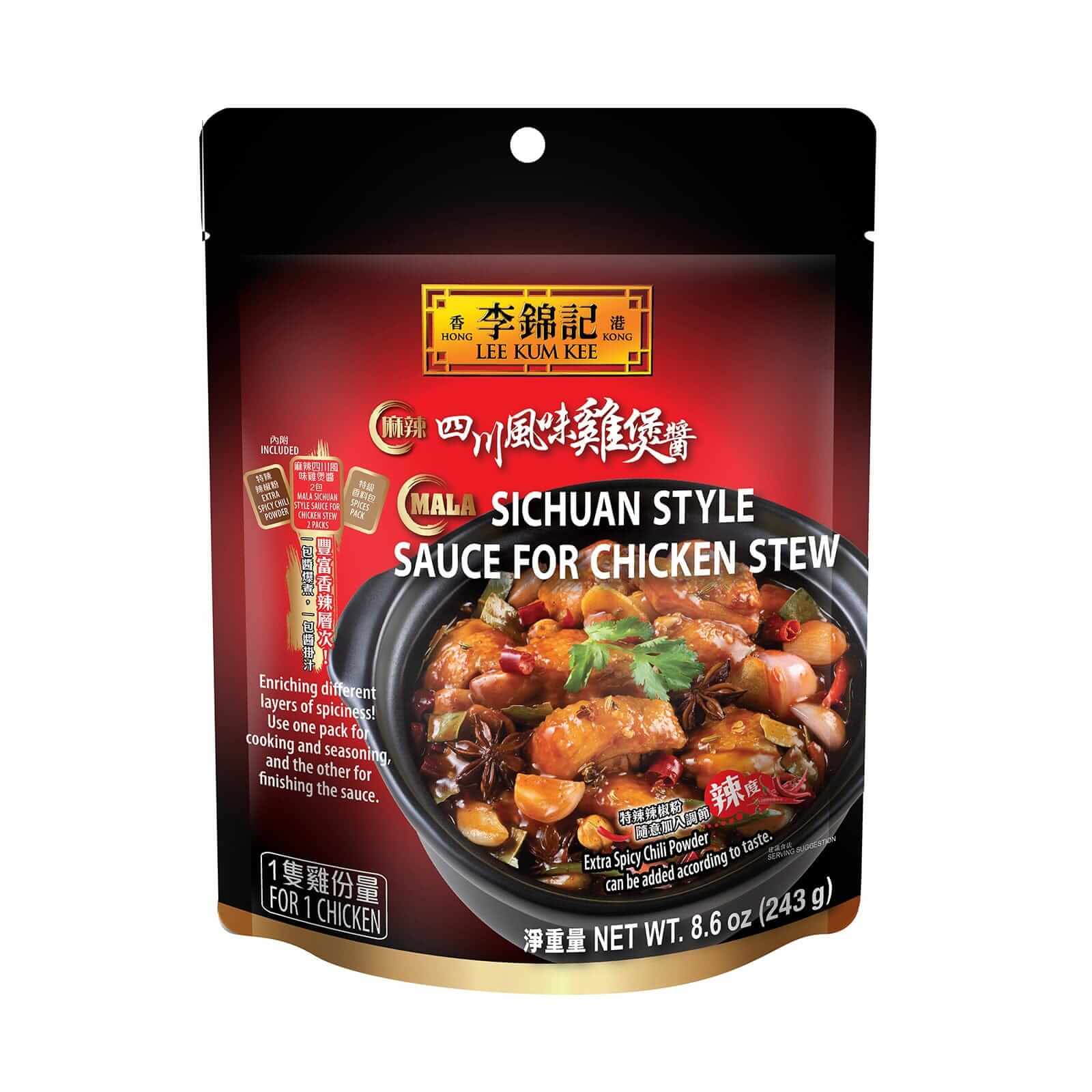 Lee Kum Kee Sichuan Stil Sauce für Huhn Eintopf