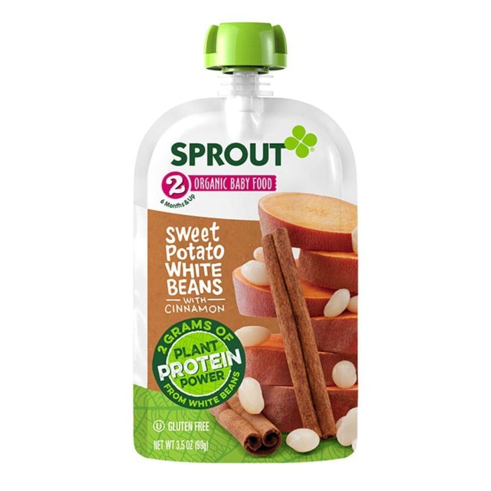 Sprout – Bio-Süßkartoffel-Weiße Bohnen mit Zimt Babynahrung