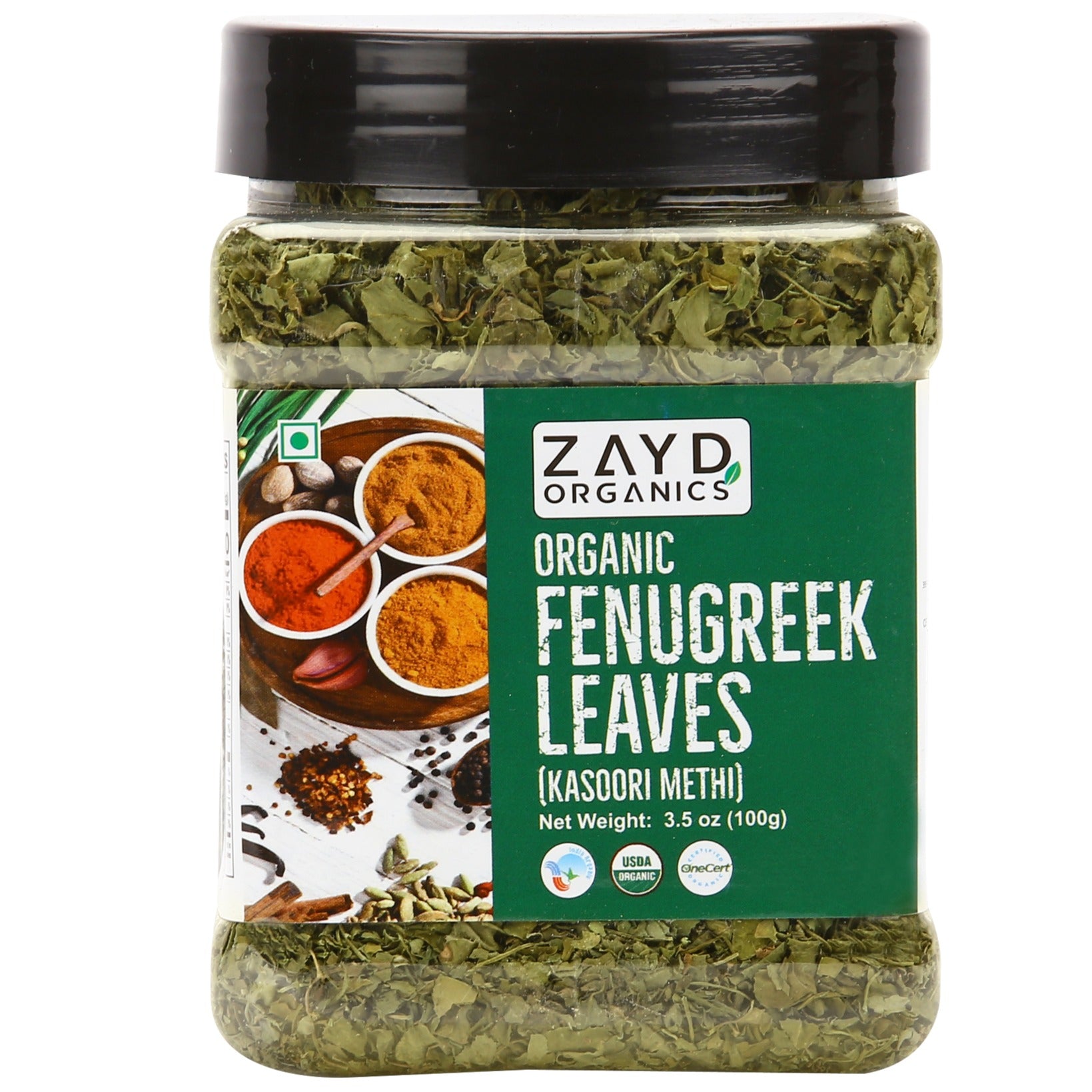 Zayd Bio Kasoori Methi USDA Bio-zertifiziert, 3,5 Unzen