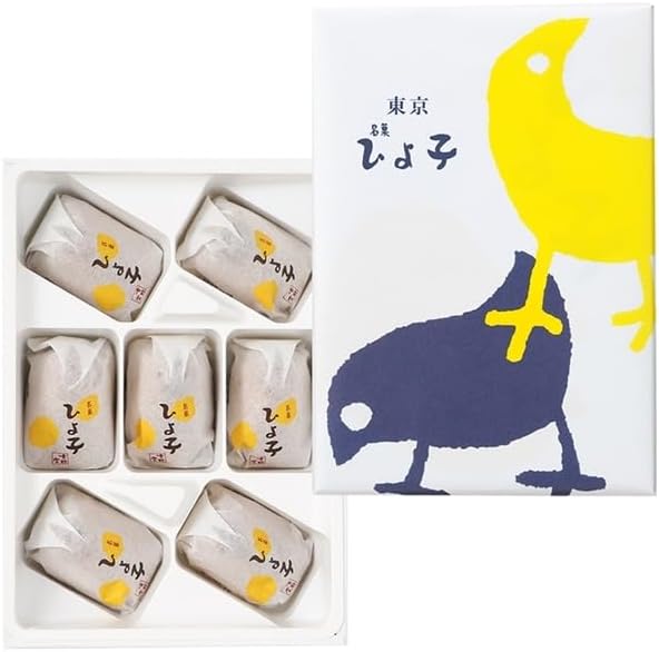 Tokyo Hiyoko Manju Traditionelle japanische Süße “Hiyoko” Packung mit 7 Rübenpaste Füllung Made in JAPAN