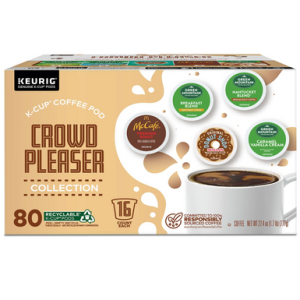 Keurig Crowd Pleaser Collection, 5 Geschmack Kaffee k-Tasse Pods Sorten, 80 zählen