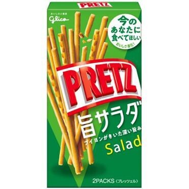 Glico “PRETZ” Uma Salat, Knusprige Dünne Brezeln, Japan, Snack, 69g in 1 Box